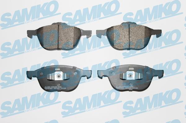 Samko 5SP1627 - Тормозные колодки, дисковые, комплект autospares.lv