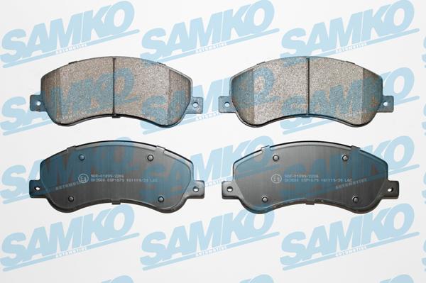 Samko 5SP1679 - Тормозные колодки, дисковые, комплект autospares.lv