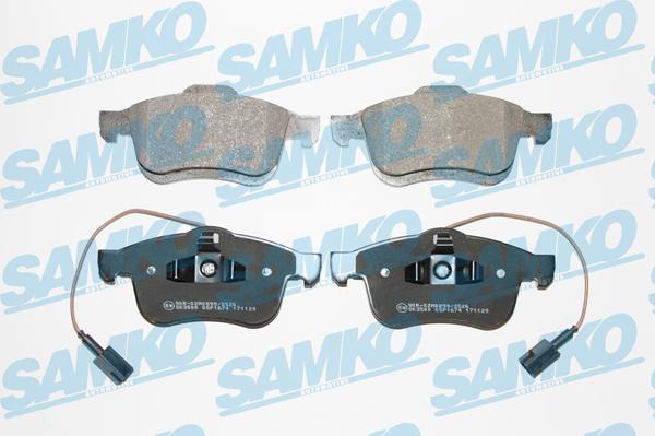 Samko 5SP1674 - Тормозные колодки, дисковые, комплект autospares.lv