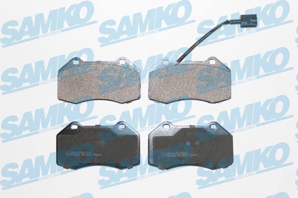 Samko 5SP1670 - Тормозные колодки, дисковые, комплект autospares.lv