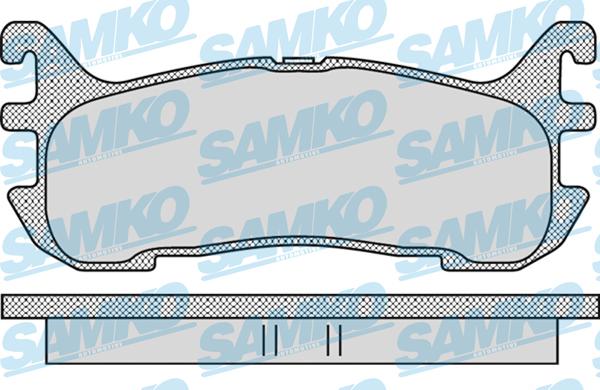 Samko 5SP1099 - Тормозные колодки, дисковые, комплект autospares.lv