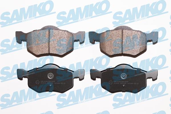 Samko 5SP1091 - Тормозные колодки, дисковые, комплект autospares.lv