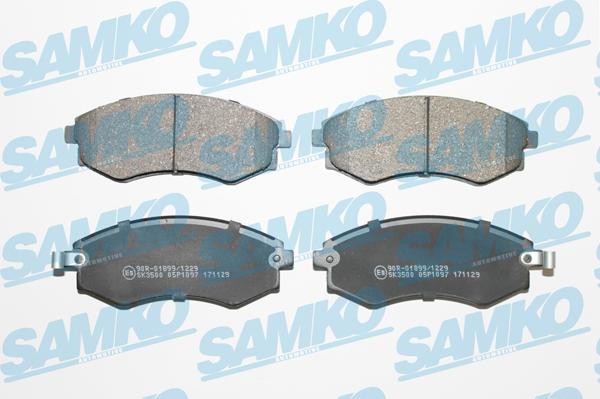 Samko 5SP1097 - Тормозные колодки, дисковые, комплект autospares.lv