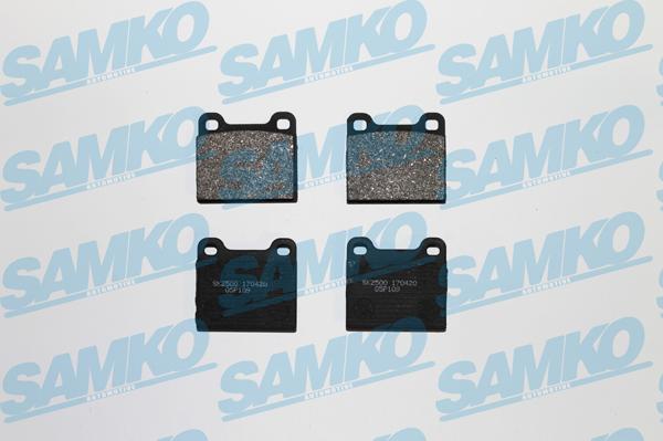 Samko 5SP109 - Тормозные колодки, дисковые, комплект autospares.lv