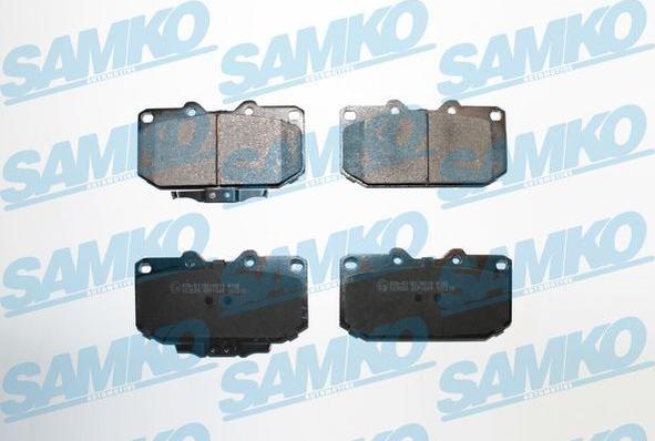 Samko 5SP1049 - Тормозные колодки, дисковые, комплект autospares.lv
