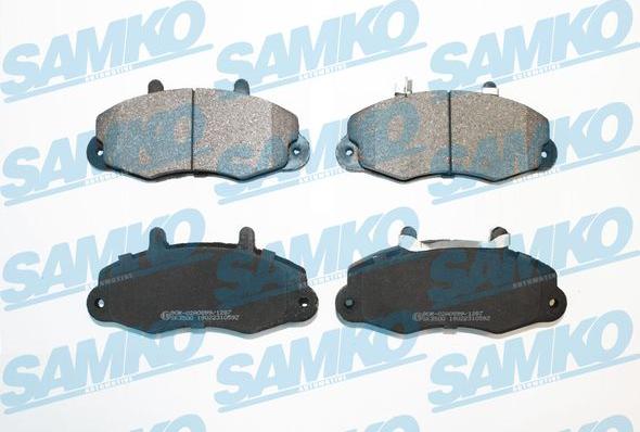 Samko 5SP1059 - Тормозные колодки, дисковые, комплект autospares.lv