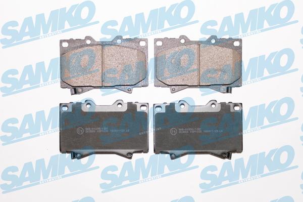 Samko 5SP1050 - Тормозные колодки, дисковые, комплект autospares.lv