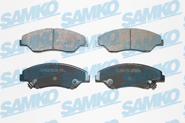 Samko 5SP1053 - Тормозные колодки, дисковые, комплект autospares.lv