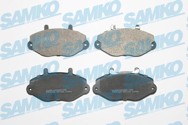 Samko 5SP1066 - Тормозные колодки, дисковые, комплект autospares.lv