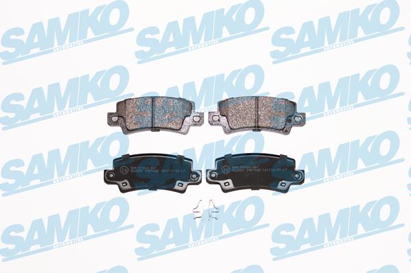 Samko 5SP1068 - Тормозные колодки, дисковые, комплект autospares.lv
