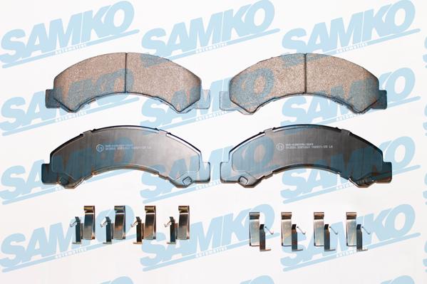 Samko 5SP1063 - Тормозные колодки, дисковые, комплект autospares.lv