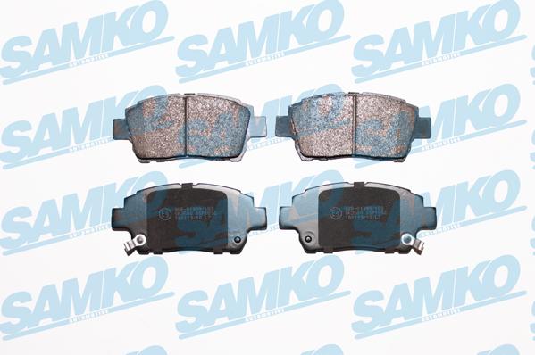 Samko 5SP1062 - Тормозные колодки, дисковые, комплект autospares.lv