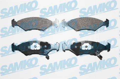 Samko 5SP1067 - Тормозные колодки, дисковые, комплект autospares.lv