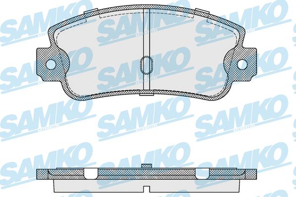 Samko 5SP106 - Тормозные колодки, дисковые, комплект autospares.lv