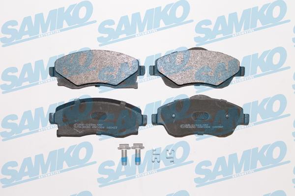Samko 5SP1004 - Тормозные колодки, дисковые, комплект autospares.lv