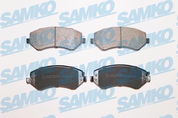 Samko 5SP1005 - Тормозные колодки, дисковые, комплект autospares.lv