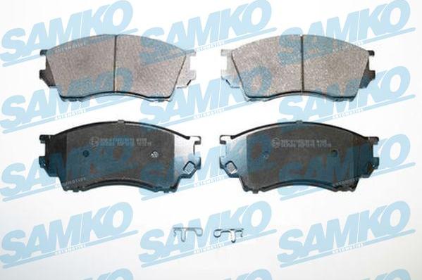 Samko 5SP1019 - Тормозные колодки, дисковые, комплект autospares.lv