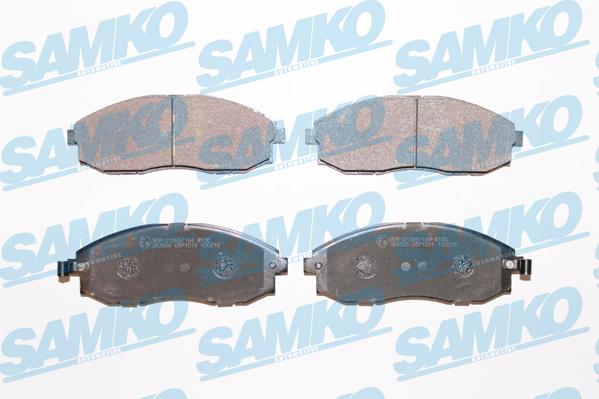 Samko 5SP1015 - Тормозные колодки, дисковые, комплект autospares.lv