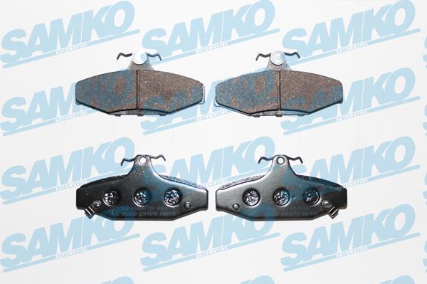 Samko 5SP1018 - Тормозные колодки, дисковые, комплект autospares.lv
