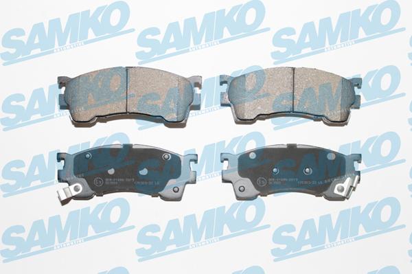 Samko 5SP1017 - Тормозные колодки, дисковые, комплект autospares.lv