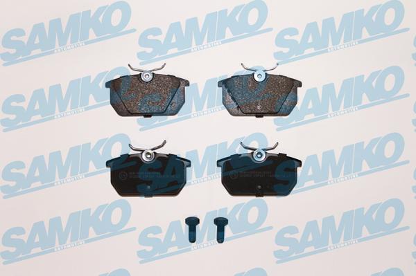 Samko 5SP101 - Тормозные колодки, дисковые, комплект autospares.lv