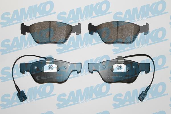 Samko 5SP1084 - Тормозные колодки, дисковые, комплект autospares.lv
