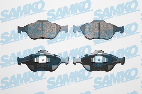Samko 5SP1088 - Тормозные колодки, дисковые, комплект autospares.lv
