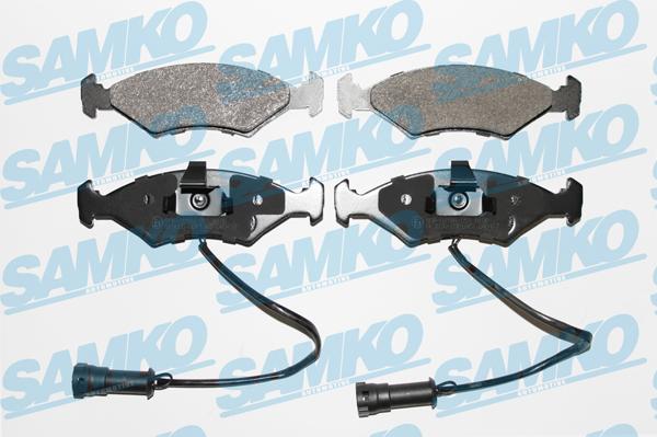 Samko 5SP1087 - Тормозные колодки, дисковые, комплект autospares.lv