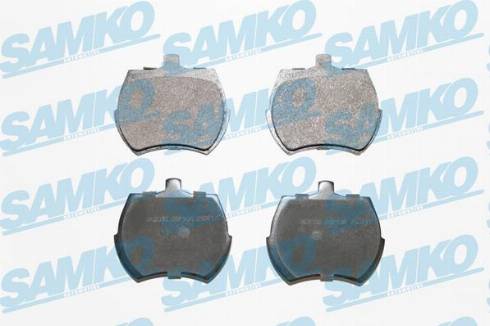 Samko 5SP108 - Тормозные колодки, дисковые, комплект autospares.lv