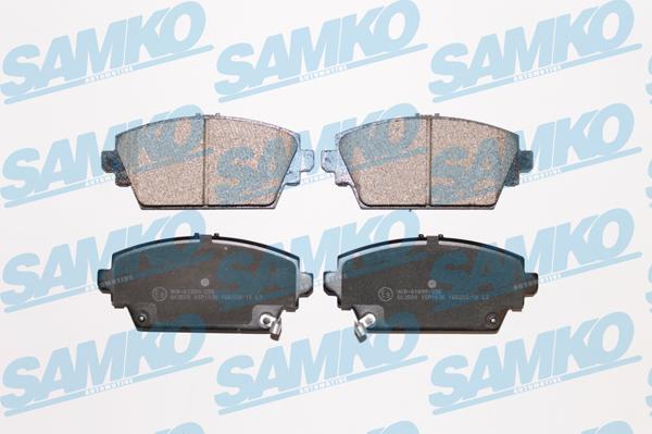 Samko 5SP1036 - Тормозные колодки, дисковые, комплект autospares.lv