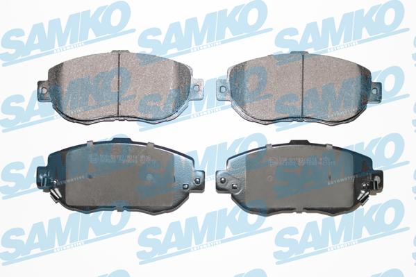 Samko 5SP1033 - Тормозные колодки, дисковые, комплект autospares.lv