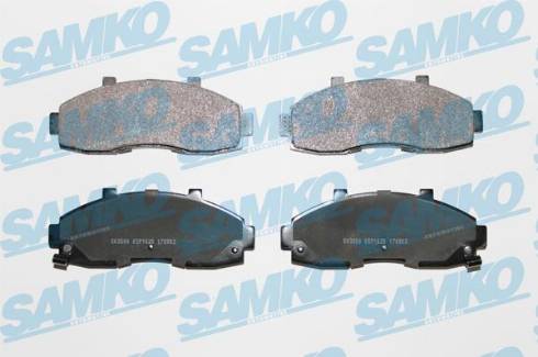 Samko 5SP1020 - Тормозные колодки, дисковые, комплект autospares.lv