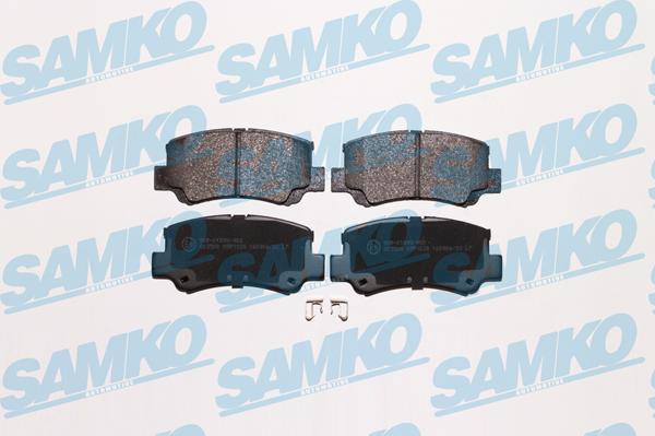 Samko 5SP1028 - Тормозные колодки, дисковые, комплект autospares.lv