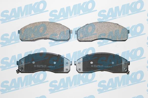 Samko 5SP1072 - Тормозные колодки, дисковые, комплект autospares.lv