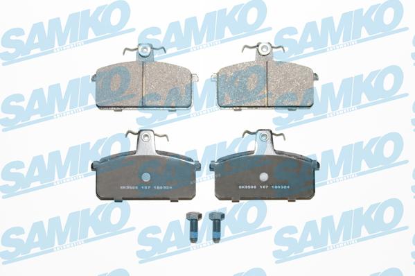 Samko 5SP107 - Тормозные колодки, дисковые, комплект autospares.lv