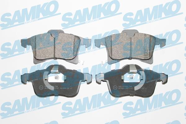 Samko 5SP1197 - Тормозные колодки, дисковые, комплект autospares.lv