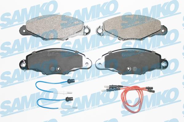 Samko 5SP1140 - Тормозные колодки, дисковые, комплект autospares.lv