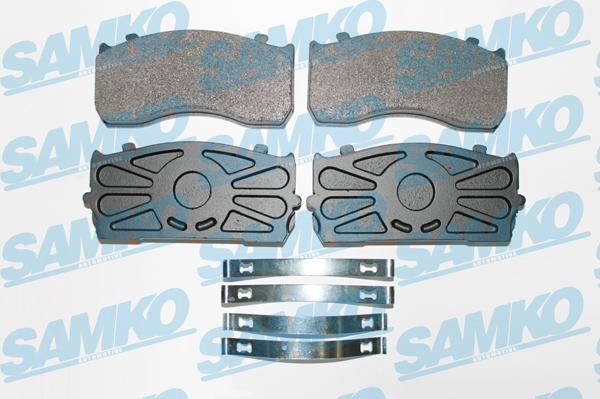 Samko 5SP1169 - Тормозные колодки, дисковые, комплект autospares.lv