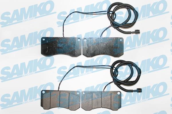 Samko 5SP1160 - Тормозные колодки, дисковые, комплект autospares.lv