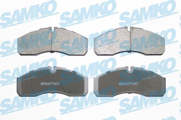 Samko 5SP1109 - Тормозные колодки, дисковые, комплект autospares.lv