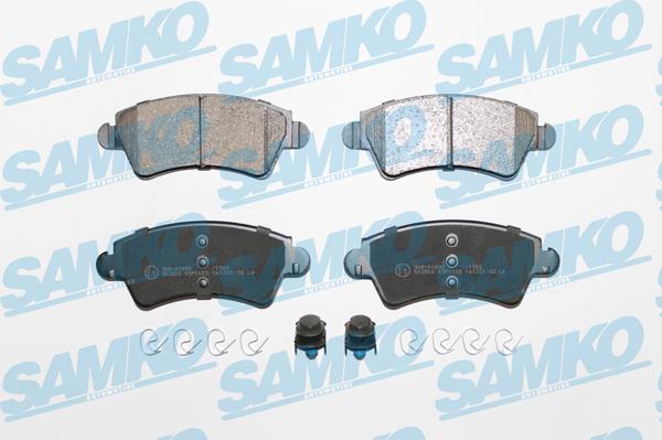 Samko 5SP1105 - Тормозные колодки, дисковые, комплект autospares.lv