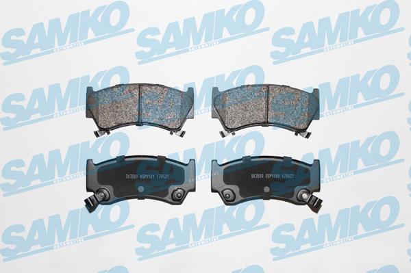 Samko 5SP1101 - Тормозные колодки, дисковые, комплект autospares.lv