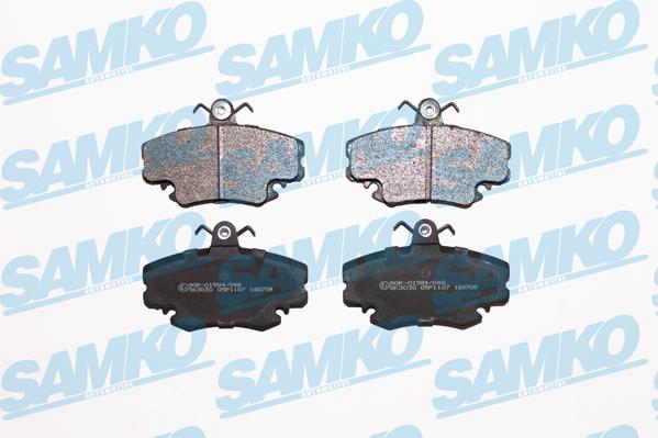 Samko 5SP1107 - Тормозные колодки, дисковые, комплект autospares.lv