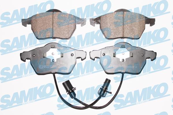 Samko 5SP1119 - Тормозные колодки, дисковые, комплект autospares.lv