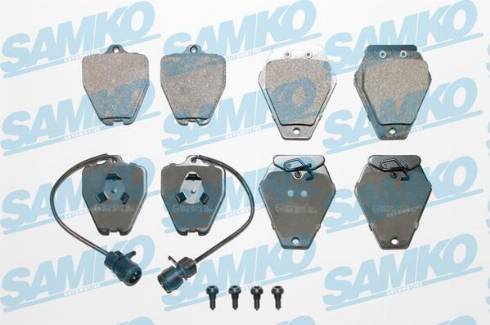 Samko 5SP1118 - Тормозные колодки, дисковые, комплект autospares.lv