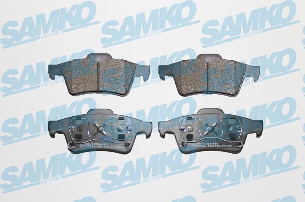 Samko 5SP1189 - Тормозные колодки, дисковые, комплект autospares.lv