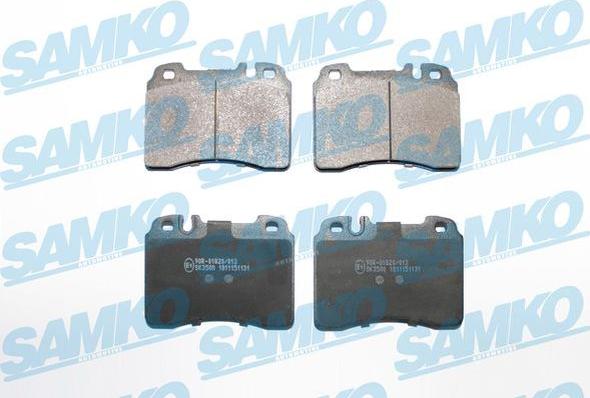 Samko 5SP1131 - Тормозные колодки, дисковые, комплект autospares.lv