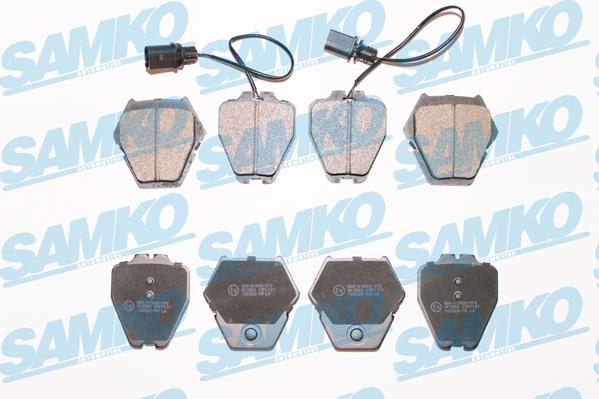 Samko 5SP1121 - Тормозные колодки, дисковые, комплект autospares.lv
