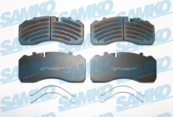 Samko 5SP1174 - Тормозные колодки, дисковые, комплект autospares.lv