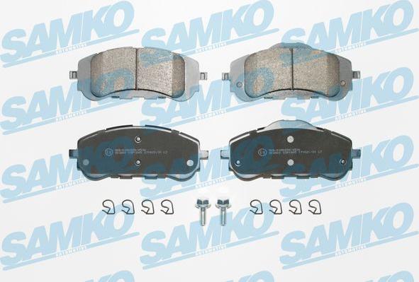 Samko 5SP1845 - Тормозные колодки, дисковые, комплект autospares.lv